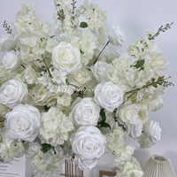 DKB Fabrik Maßgefertigte Weiße Rosen-Seidenblumenkugel Handgemachte Hochwertige Künstliche Blumen-Tischdekoration für Hochzeiten und Events