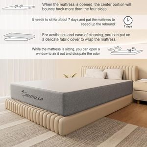 <span class=keywords><strong>Materasso</strong></span> <span class=keywords><strong>Matrimoniale</strong></span> <span class=keywords><strong>di</strong></span> Qualità per <span class=keywords><strong>un</strong></span> Sonno Riposante, <span class=keywords><strong>Materasso</strong></span> Singolo a Doppia Altezza in Memory Foam ad Alta Densità per Ospedali, Camere da Letto e Scuole - Product Image 5