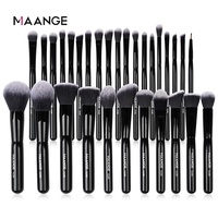 MAGEFY pinceaux de maquillage noir rose de haute qualité vente en gros professionnelle 30pcs ensembles de pinceaux cosmétiques de luxe