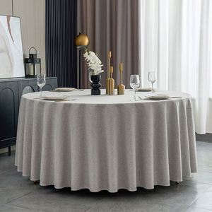 Mantel y Falda de Mesa Grandes de Lino y Algodón Impermeables para Hoteles, Banquetes y Restaurantes, Artículos Promocionales para Fiestas - Product Image 3