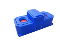 Abreuvoir automatique chauffant 113 cm 300W pour moutons, abreuvoir électrique 2 points à boule flottante isolé pour veaux 26L
