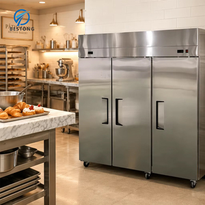 Refrigerador Vertical Optimizado para Espacios Reducidos, Congelador con Estantes Ajustables <span class=keywords><strong>de</strong></span> Múltiples Niveles, Diseño Compacto <span class=keywords><strong>de</strong></span> Acero Inoxidable para Cocinas Pequeñas - Product Image 1