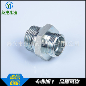 Raccord hydraulique droit en acier au carbone Yongjie Hydraulics 1CB1DB pour huile, gaz et eau - Product Image 1