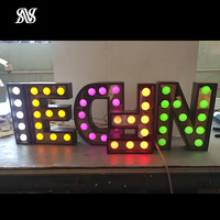 La publicité acrylique 3d Led chapiteau lettres signe électronique logo personnalisé chapiteau lettres
