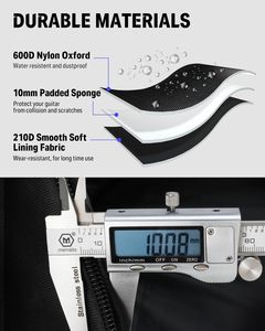 Muestra gratis al por mayor de 40/41 pulgadas Oxford suave guitarra acústica Gig Bag Durable acolchado y estuche de guitarra a prueba de agua - Product Image 6