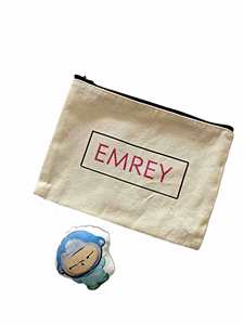 Sac en toile de coton polyester écologique à fermeture éclair, pochette de maquillage quotidienne avec logo – Nouveauté 2025, Ventes Flash - Product Image 5