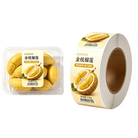 Rouleau d'étiquettes holographiques personnalisées en papier adhésif, étiquettes imperméables pour aliments, prix, date, code-barres, expédition, miel, confiture, épicerie