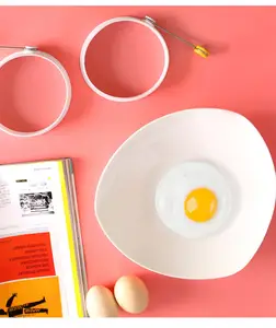 Çin fabrika pişirme aksesuarları yumurta kızartma araçları yapışmaz silikon yumurta halkaları kalıp