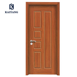 <span class=keywords><strong>Puerta</strong></span> de <span class=keywords><strong>Madera</strong></span> Maciza de Roble de <span class=keywords><strong>Dos</strong></span> Paneles con Revestimiento de PVC y MDF para Interiores - Product Image 5