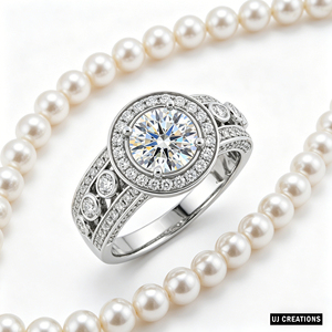 Anillo de Boda Personalizado de Oro Sólido S925/9K/14K/18K con Diamante Cultivado en Laboratorio de 1.00 Quilates, Calidad VVS-VS, Corte Brillante, Anillo de Rodio para Fiesta - Product Image 3