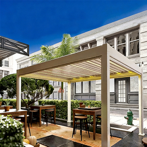 Pérgola de Alta Calidad con Techo de Lamas Motorizado Impermeable Construcción de Jardín Pérgola de Aluminio Bioclimática para Exterior Tamaño Personalizado - Product Image 6
