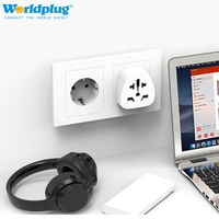 Adaptateur de voyage multi-prises avec prise Euro 2 broches, 1 prise 110V-250V