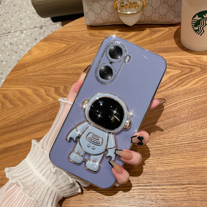 Custodia per <span class=keywords><strong>telefono</strong></span> con supporto per placcatura astronauta per Huawei Nova 3e 3i 4e 5i 7i 8i <span class=keywords><strong>9</strong></span> Mate 20 <span class=keywords><strong>Honor</strong></span> 10 <span class=keywords><strong>Lite</strong></span> 20 30i 50 9X Pro Soft <span class=keywords><strong>Cover</strong></span> - Product Image 3