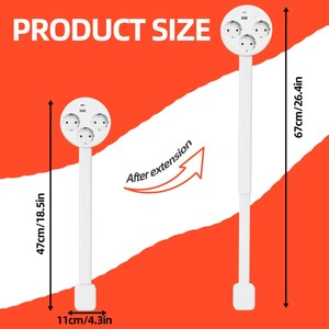 LangYeao EU/UK/US Outlet Extender <strong>Plug</strong> <strong>Wall</strong> Outlet Extender Extendable <strong>Wall</strong> <strong>Socket</strong> for Behind Couches Nightstands Desks - Product Image 5