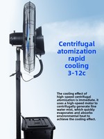 Ventilateur industriel à pulvérisation d'eau, humidificateur à brume, usage commercial, puissant, ventilateur électrique sur pied pour extérieur