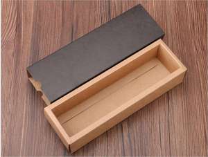 Rettangolare Marrone Nero Kraft Scorrevole Scatole per Imballaggio Sapone Riciclata Personalizzati Cartone Mestiere di Carta Cassetto Contenitore di Regalo - Product Image 2