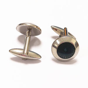 男性ファッションアクセサリー工場卸売眼球銅カフスボタン - Product Image 6