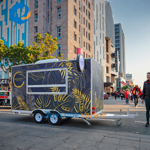 รถขายอาหารเคลื่อนที่กลางแจ้ง ร้านอาหาร บาร์ ร้านกาแฟ ร้านชา รถขายฮอทดอก ทาโก้ ชูโรส์ ชาวาร์มา พร้อมอุปกรณ์ครบครัน - Product Image 5