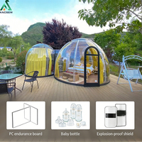 ANCSEM Starry Sky Bubble House, Cabane Dôme Préfabriquée, Suite de Glamping de Luxe pour Hébergement de Charme, Espace de Vie Extérieur Personnalisé