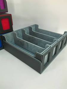Caja para Cartas de 4 Filas de Cuero PU, Estuche para Almacenamiento de Cartas TCG - Product Image 3
