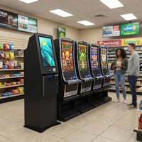 Paslanmaz Çelik Özelleştirilebilir Beceri Oyunu Ödüllendirme Kiosku Bilet Ödemeleri Nakit Geri Dönüşümlü Sistem (Cocktail Arcade Eğlence Merkezi için)
