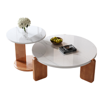 Table Basse Ronde Moderne Abordable, Table Basse Populaire de Haute Qualité, Design Minimaliste pour Mobilier de Salon