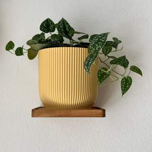 Modern Floating Wood Plant Shelf for Home Decor Wall Storage New Wooden Grain <strong>Shelving</strong> for Display - Product Image 6