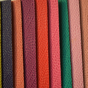 Feuilles de similicuir végan Rexine <span class=keywords><strong>d</strong></span>'imitation pleine fleur semi-PU personnalisées de 1 mm <span class=keywords><strong>Tissu</strong></span> en cuir synthétique pour rembourrage de sacs - Product Image 5