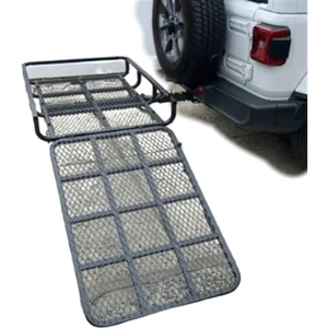 Capacidad de peso de 500 libras Montaje de enganche plegable Portador de silla de ruedas Movilidad <span class=keywords><strong>Scooter</strong></span> Rampa Enganche Portador de carga con rampa - Product Image 1