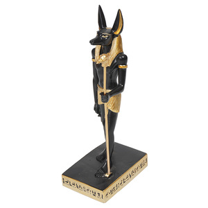 Estatua de resina de Anubis, Estatua de la <span class=keywords><strong>muerte</strong></span> del Antiguo Egipto para manualidades de sala de estar o recuerdos, adorno ESB04 - Product Image 5