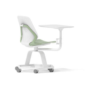 โต๊ะเขียนหนังสือพับได้สำหรับห้องประชุม/โรงเรียน ทำจากพลาสติกแข็งแรงทนทาน พร้อมเก้าอี้นักเรียนและแผ่นรองเขียน - Product Image 5