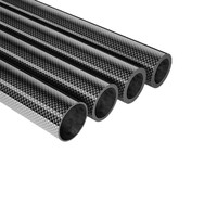 Tubes creux en fibre de carbone 3K 100% - Diamètre 6-32 mm - Diamètre intérieur et longueur personnalisables - Convient à diverses applications