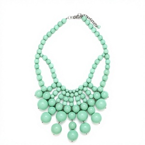 Collier de luxe fait main multicolore en pierres précieuses, perles élégantes pour femme, idéal pour les fêtes, cadeaux, bijoux en gros - Product Image 2