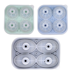 Molde de silicona redondo para cubitos de hielo con forma de balón de fútbol, baloncesto, rugby, para cocina, bar, venta al por mayor, personalizado - Product Image 4