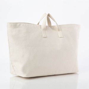 Sac fourre-tout en toile vierge écologique <span class=keywords><strong>XXL</strong></span> surdimensionné, sac de marché en coton naturel avec poignée supérieure - Product Image 4
