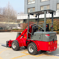 STTRON Mini Elektro-Radlader E606 CE Baumaschine 4x4 Lader mit Zubehör für Hof und Garten