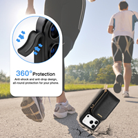 Étui de téléphone portable en cuir personnalisé, étanche, avec porte-cartes, portefeuille magnétique anti-skimming, idéal pour un usage quotidien pour iPhone 15