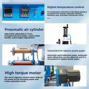 Pneumatic Hot Stamping Imprinting <b>Machine</b> Plastic <b>Laminator</b> - Product Image 6