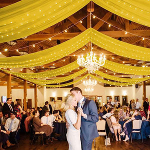 Sheer Curtains for Party Ceremony Swag Wedding Decorations Draping Fabric on Ceiling-for Weddings and Celebrations - Product Image 4