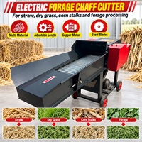 Machine à granulés d'aliments électriques 2000W avec moteur en cuivre et alimentation par rouleaux pour paille, herbe sèche, tiges de maïs et fourrage