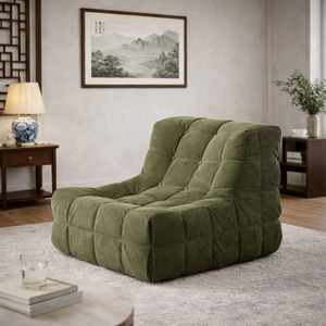 Ensemble de <span class=keywords><strong>canapé</strong></span> <span class=keywords><strong>pouf</strong></span> <span class=keywords><strong>géant</strong></span> confortable en forme de larme avec rembourrage en éponge, tissu, utilisation en intérieur, adultes, enfants, appartement, salon - Product Image 3