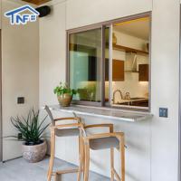Ventanas Corredizas Horizontales de Aleación de Aluminio con Doble y Triple Vidrio Templado, Resistentes a Huracanes, Estándar NFRC AS2047, Modernas, para Balcón