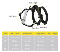 Harnais de luxe rembourré réfléchissant pour chien, anti-traction, avec poignée de contrôle réglable, en nylon robuste, pour chiens de taille moyenne et grande, vente en gros OEM