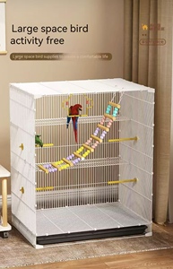 Jaula para Loros - Jaula de Cría de Aves con Sistema de Seguridad Especial para Loros, <span class=keywords><strong>Cuervos</strong></span> y Fénixes, Material Plástico, Uso Doméstico, Tamaño Grande - Product Image 6