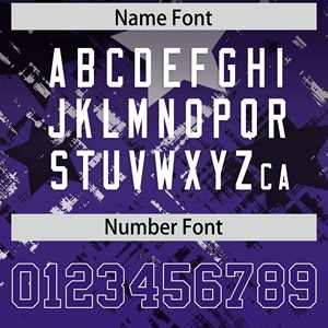 Maillot de football américain personnalisé noir et violet avec dégradé d'étoiles - Product Image 4