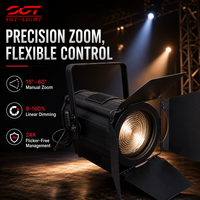 Lámpara LED Profesional de 200W con Enfoque Manual, Alto CRI, Bicolor Opcional, Refrigeración Silenciosa y Control DMX para Estudio de TV