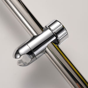 Nouveau <span class=keywords><strong>support</strong></span> coulissant chromé 32mm <span class=keywords><strong>sur</strong></span> <span class=keywords><strong>barre</strong></span> coulissante <span class=keywords><strong>support</strong></span> <span class=keywords><strong>de</strong></span> <span class=keywords><strong>pommeau</strong></span> <span class=keywords><strong>de</strong></span> <span class=keywords><strong>douche</strong></span> réglable en ABS avec pinces noir - Product Image 4