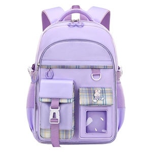 OEM/ODM Discount Fashion <b>School</b> <b>Backpack</b> 20-36L Large Capacity <b>Waterproof</b> Geometric Design Comfortable Unisex Nylon Zipper - Product Image 2