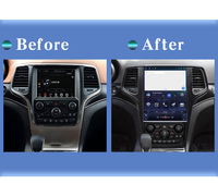 Reproductor Multimedia para Automóvil Android Estilo Tesla de 12.1' Krando para Jeep Grand Cherokee 2014-2020, Radio para Automóvil, Unidad Principal Android