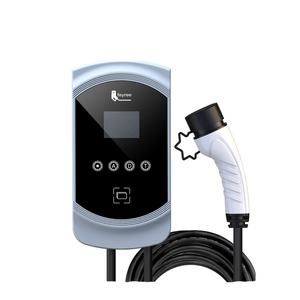 Cargador de Pared para Vehículos Eléctricos con Interfaz CCS de CA de 220 V y 22 kW, con OCPP 1.6 y Poste de Acero Inoxidable - Product Image 5